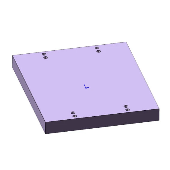 CBD 100 Qhov sib txuam Aluminium Alloy Backing Phaj